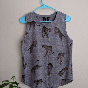 Forever 21 leopard print muscle tank